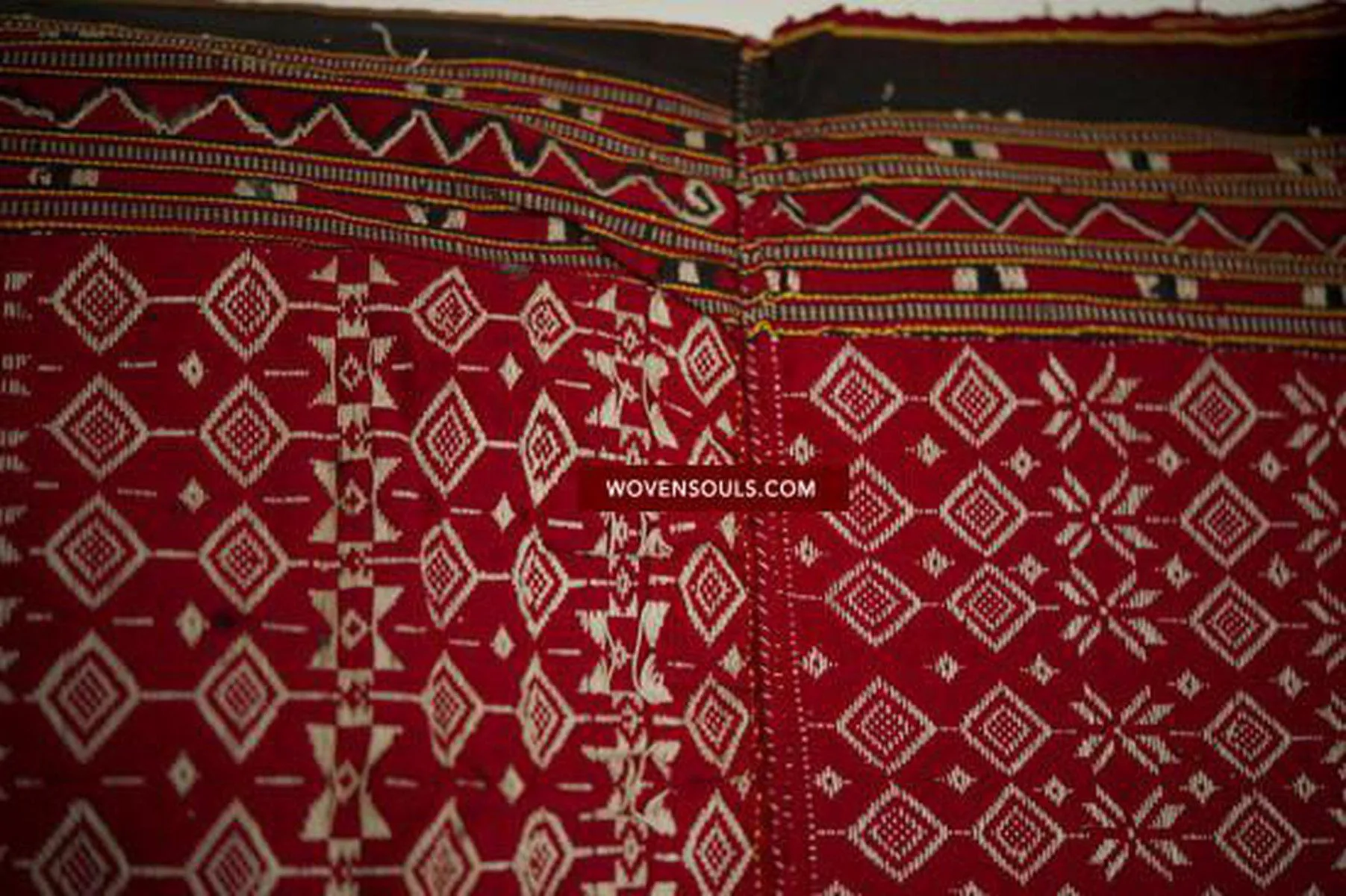 202B Pua Bidang Woven Dayak Tube Skirt from Borneo