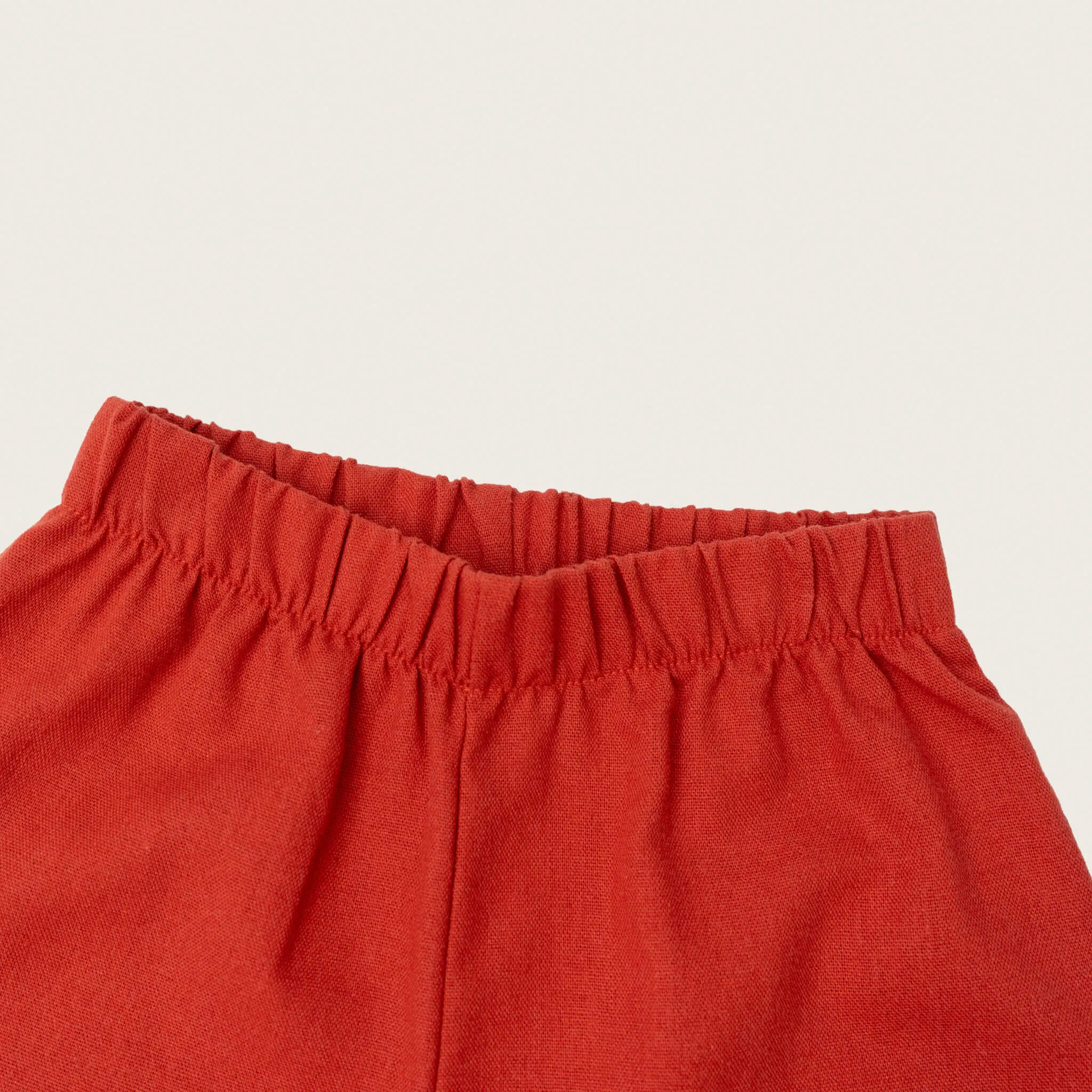 Air Red Linen Trousers
