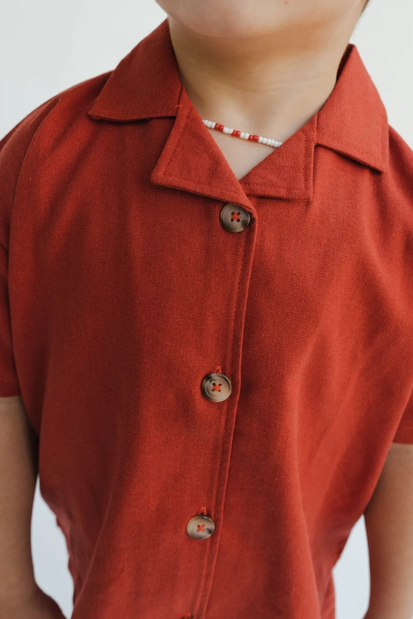 Air Red Linen Trousers