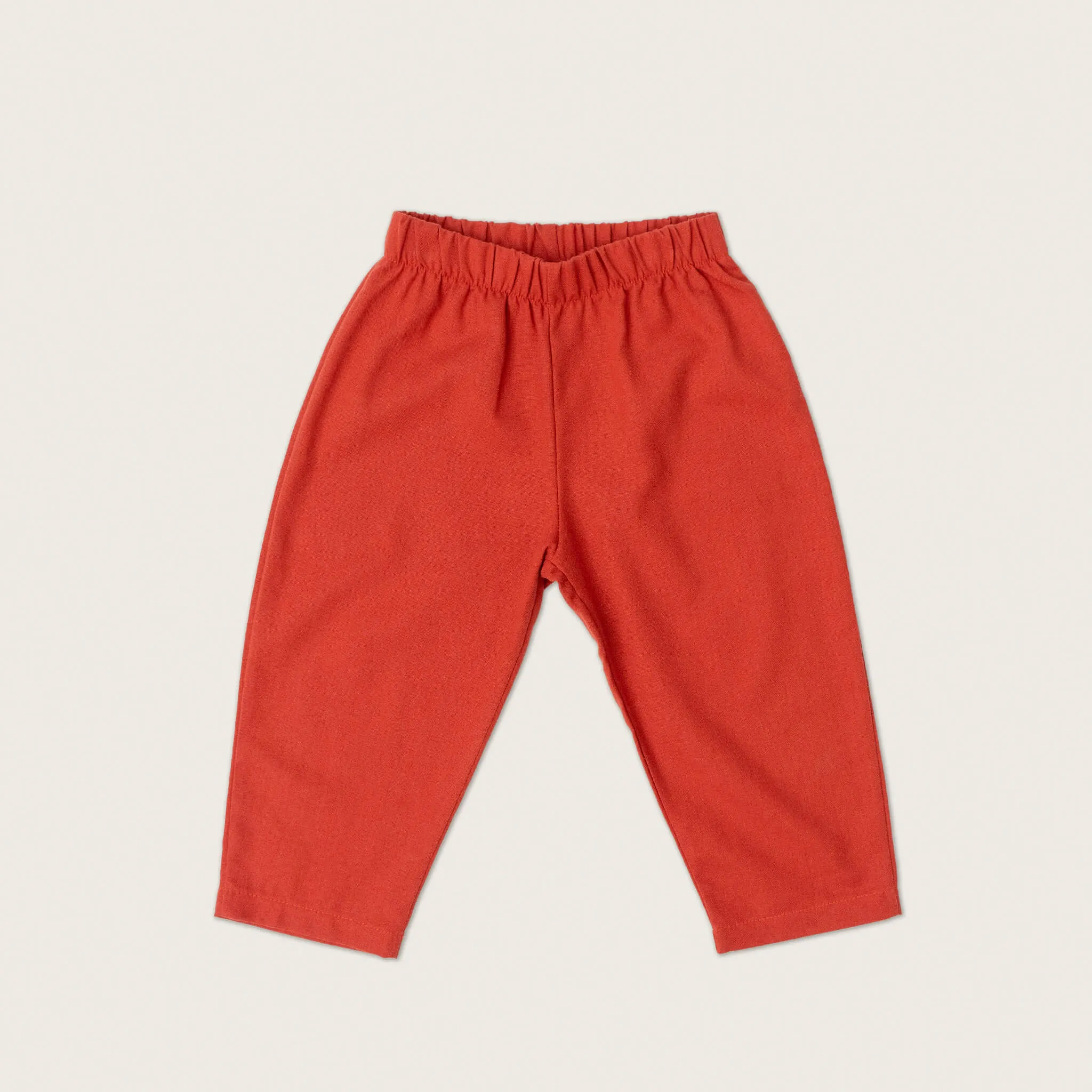 Air Red Linen Trousers