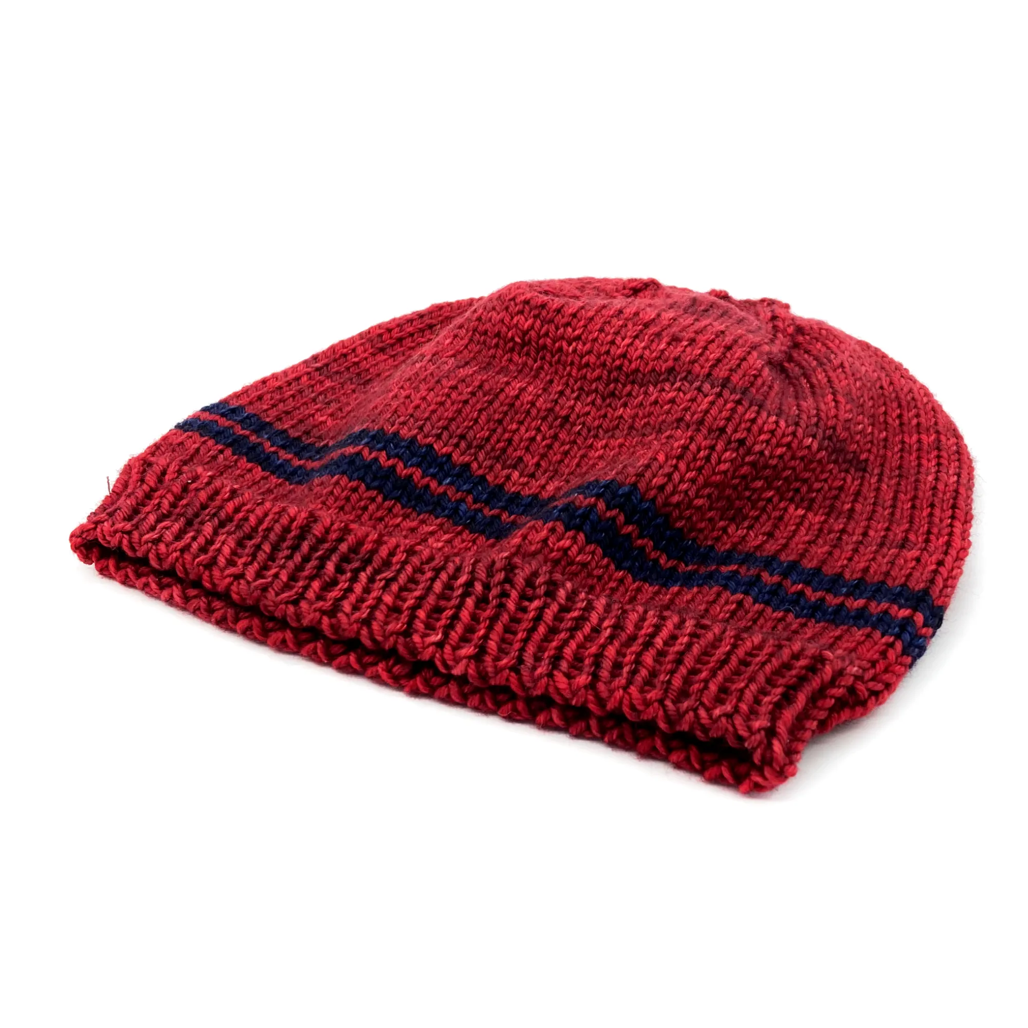 Basic Beanie | 100% Superwash Merino Wool | Cereza Red