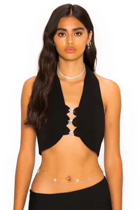 Bianca Crop Top (Black)