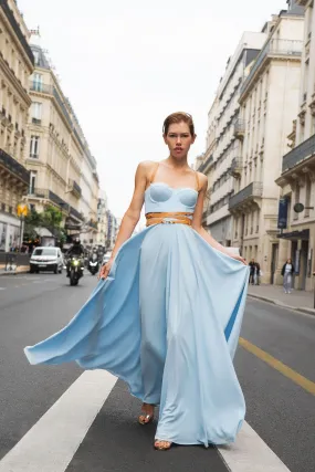 Blue Mellow Corset Dress