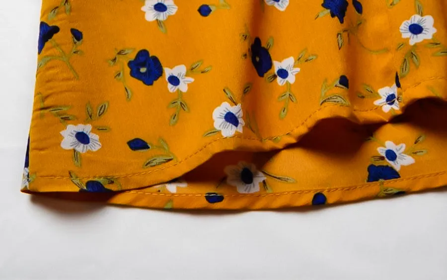 Bohemian Flower Wrap Dress