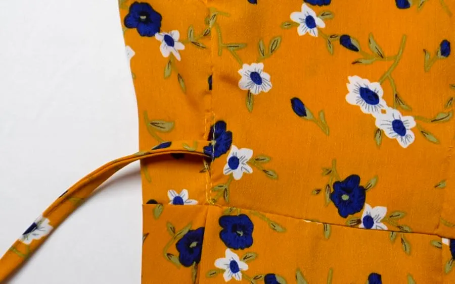 Bohemian Flower Wrap Dress