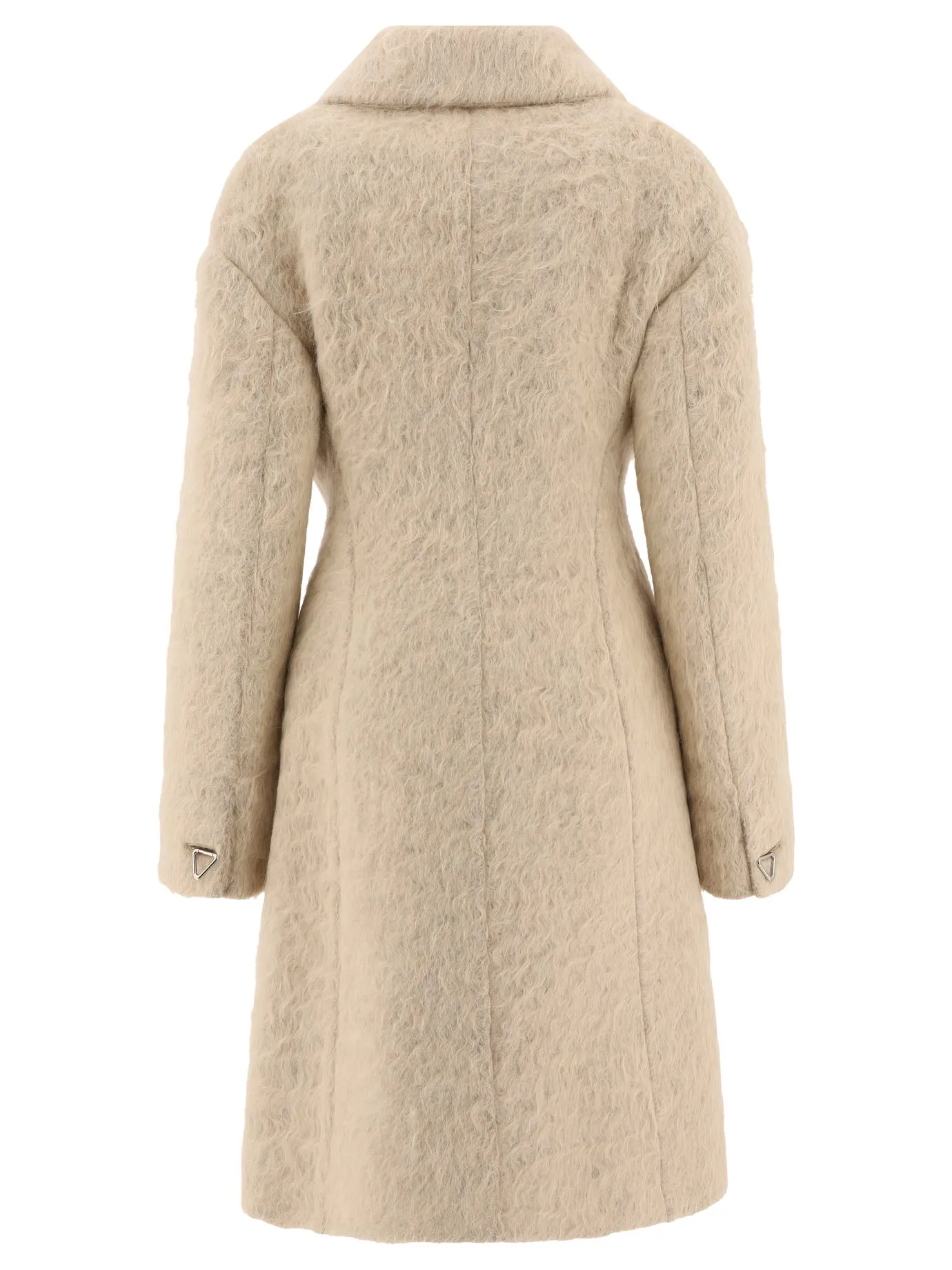 Bottega Veneta Double-Breasted Brushed Midi Coat