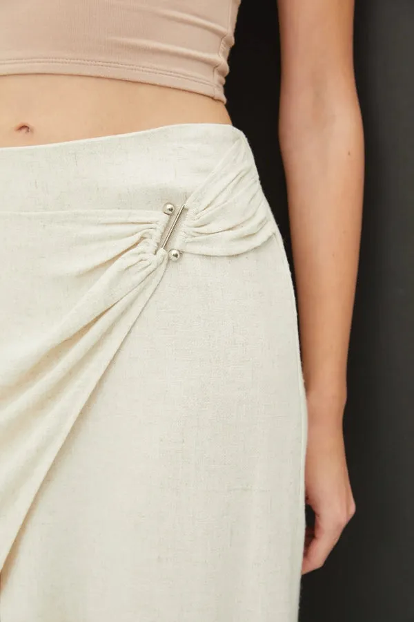 Croatia Linen Wrap SKirt