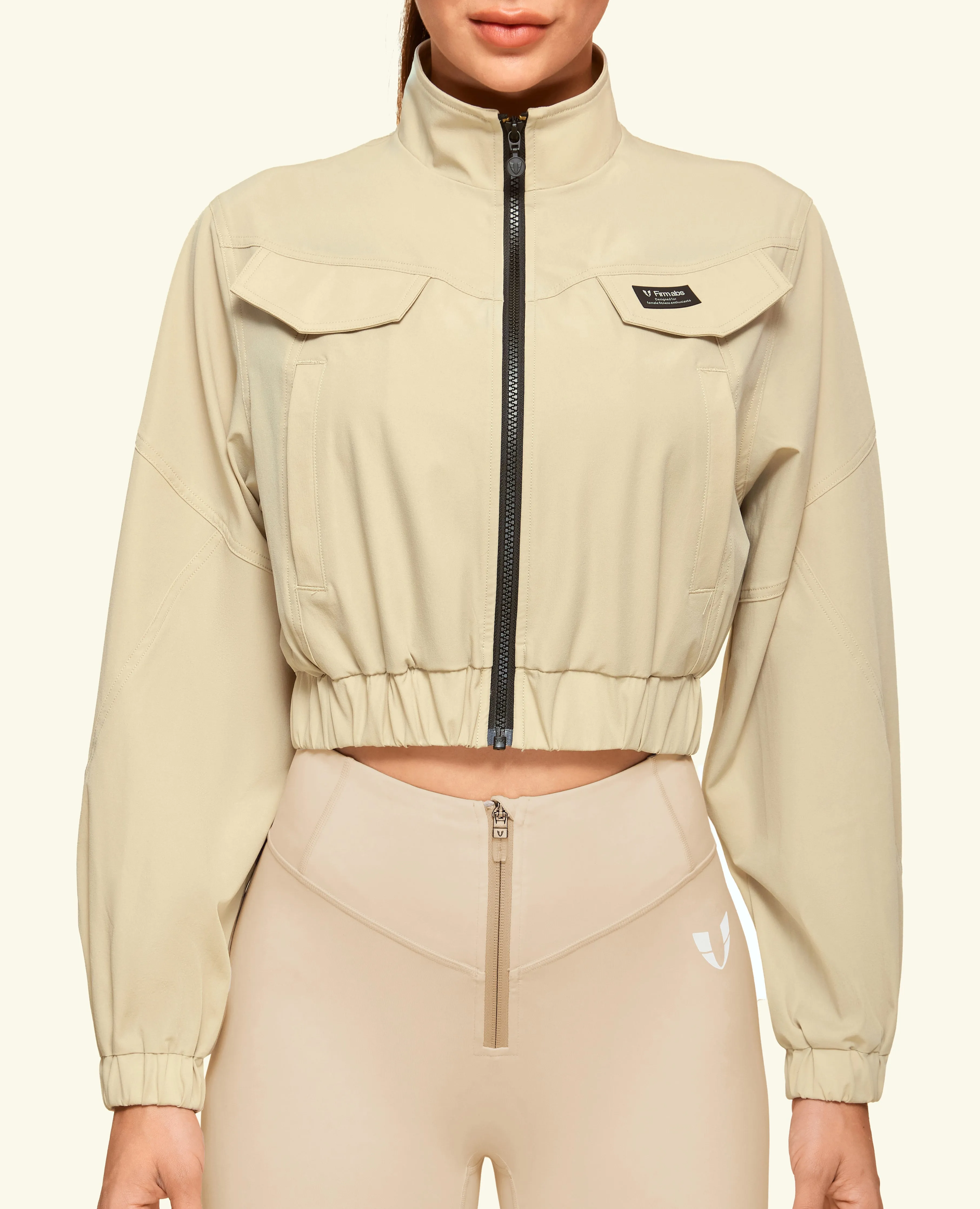 Cropped Ultimate Cargo Jacket - Sand
