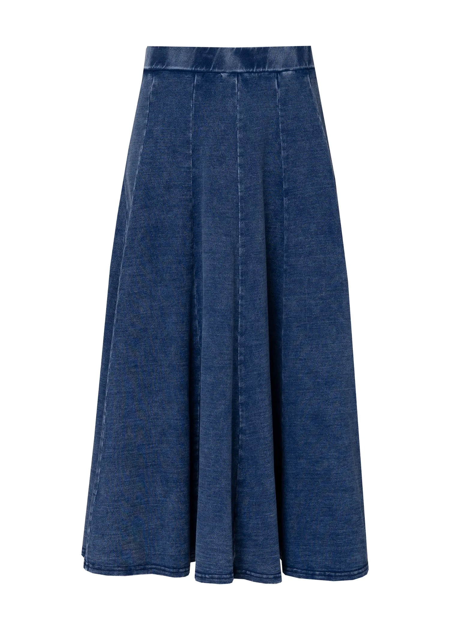 Dark Denim Swing Skirt