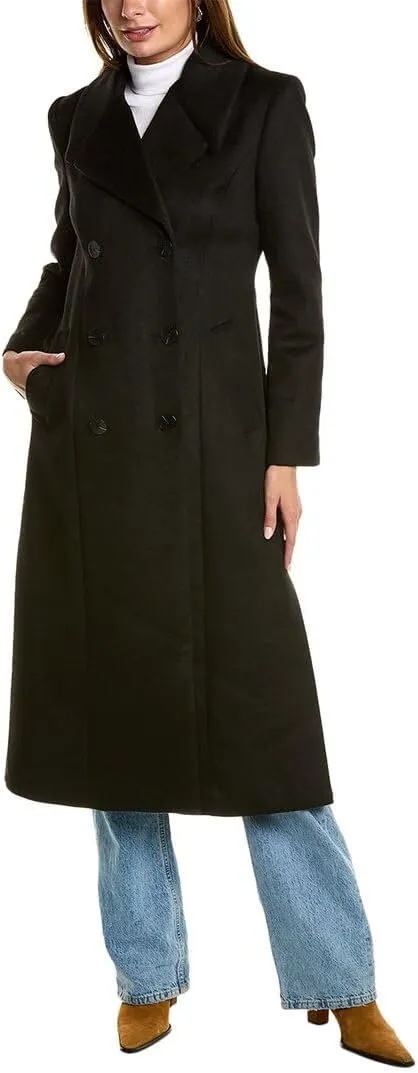 Kenneth Cole Wool-Blend Maxi Coat