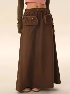 Midi cargo skirt