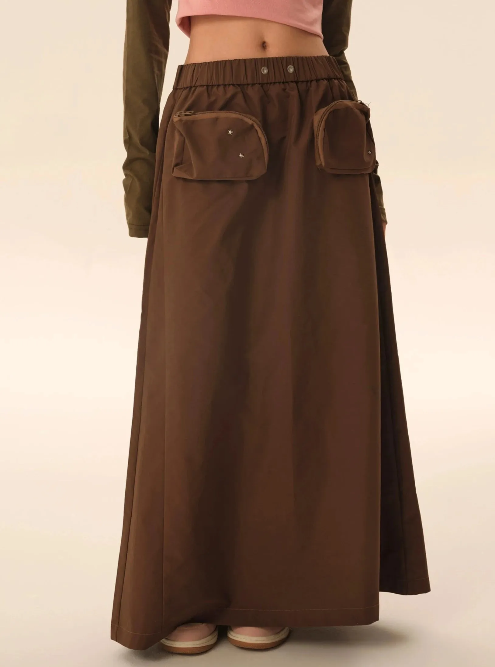 Midi cargo skirt
