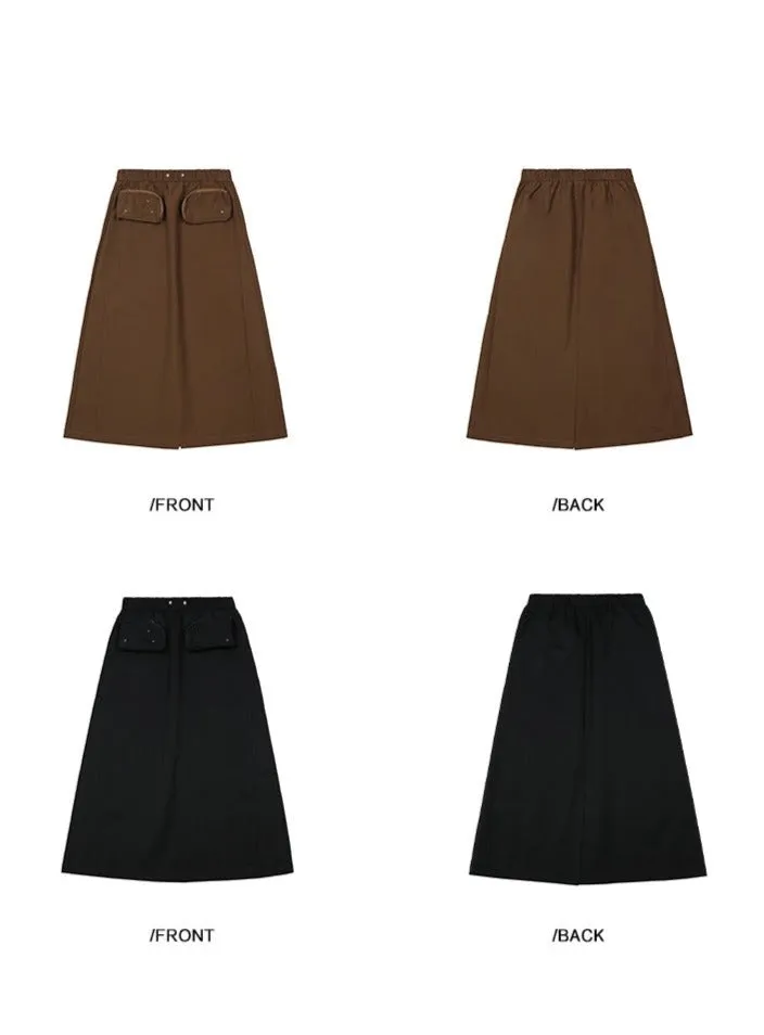 Midi cargo skirt