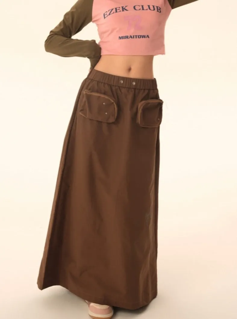 Midi cargo skirt