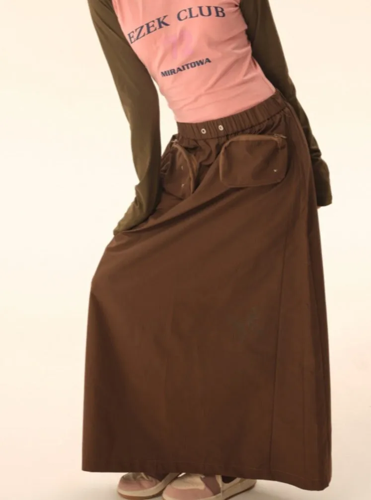 Midi cargo skirt