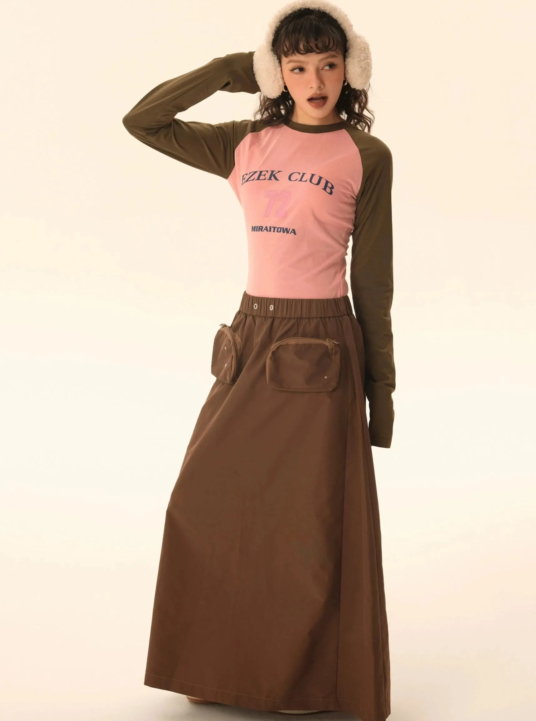 Midi cargo skirt