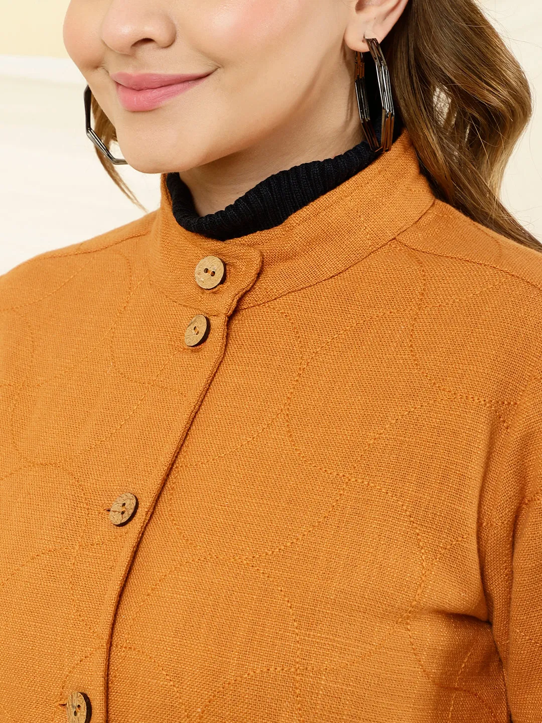 Mustard Quilted Jacket