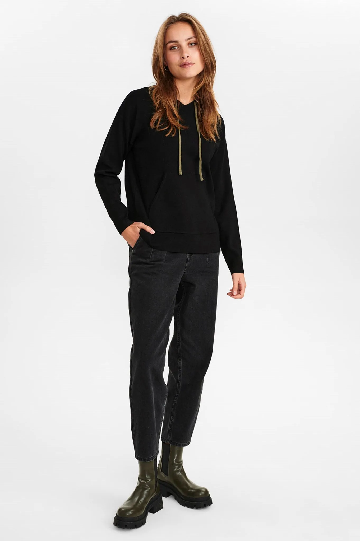 NUMALONE KNIT HODDIE - Caviar