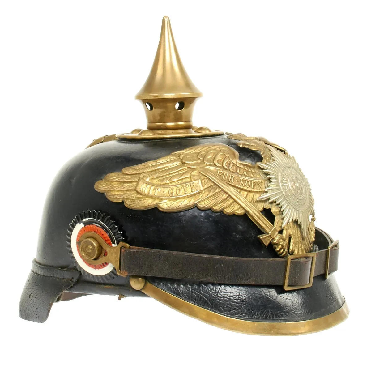 Original German WWI Prussian Guard Regiment M1895 Pickelhaube Spiked Helmet