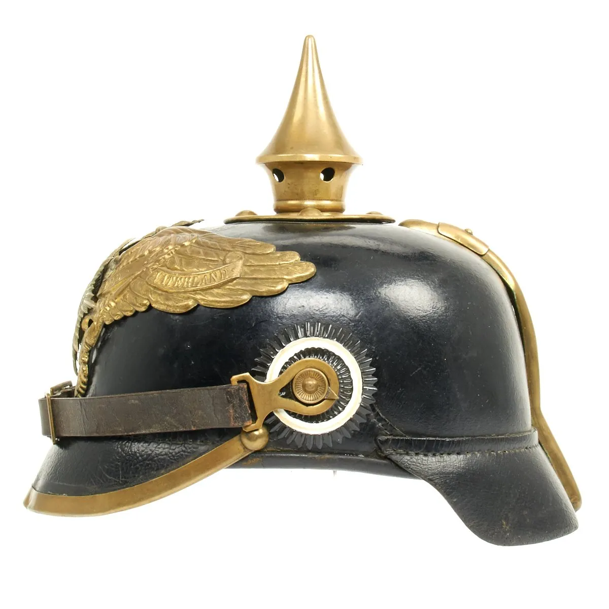 Original German WWI Prussian Guard Regiment M1895 Pickelhaube Spiked Helmet