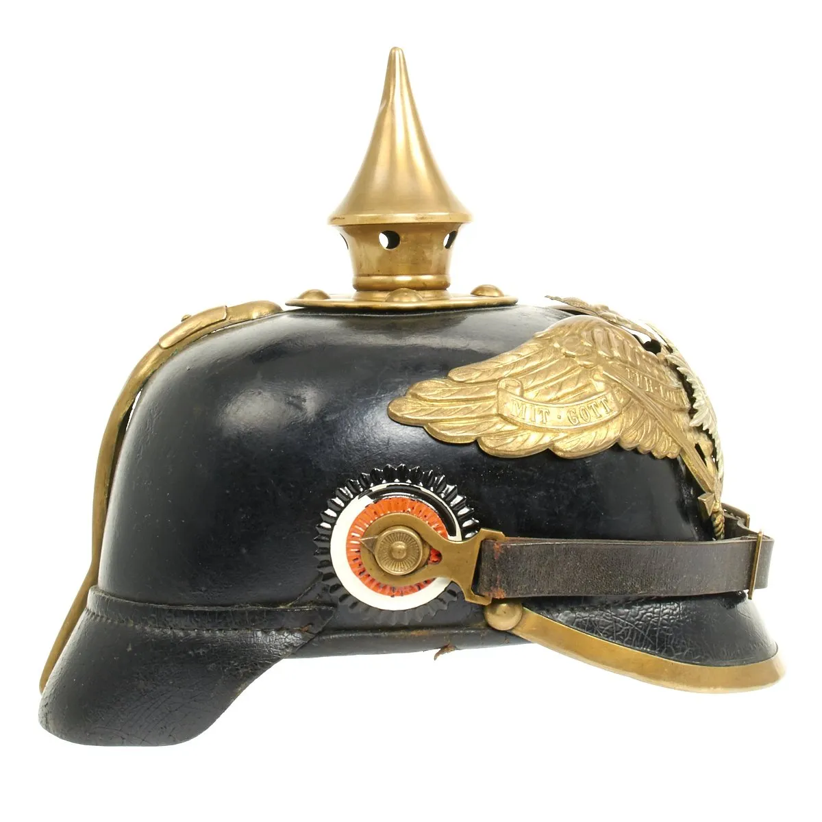 Original German WWI Prussian Guard Regiment M1895 Pickelhaube Spiked Helmet