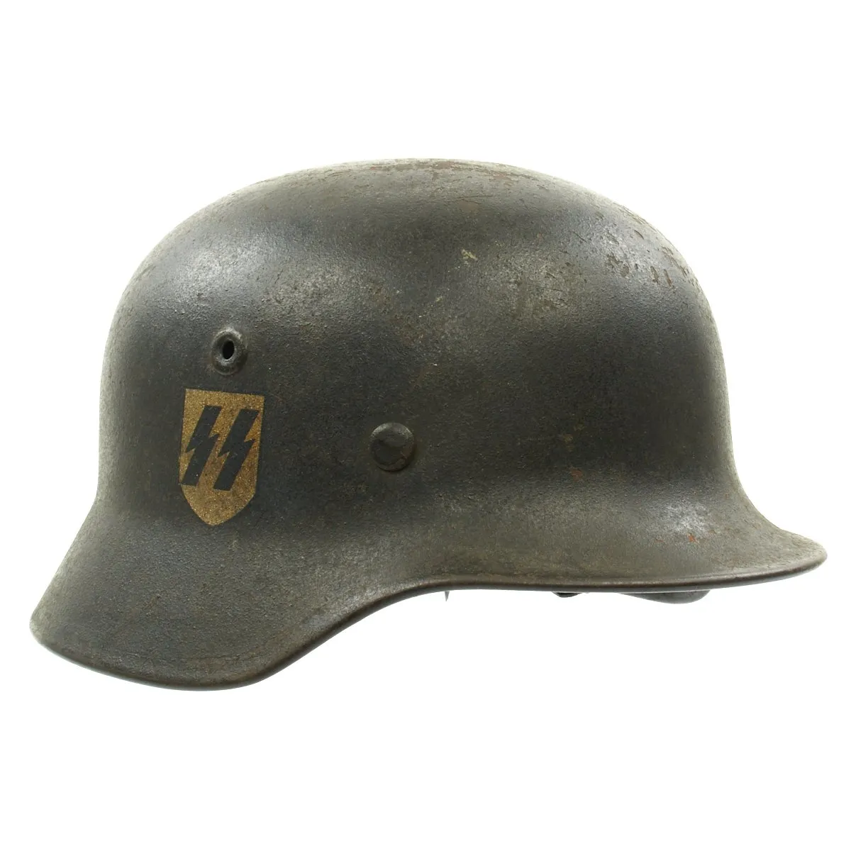 Original German WWII M40 Single Decal SS by Quist - Size 66cm