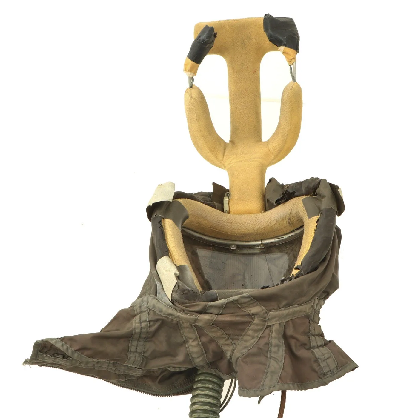 Original U.S. Cold War K-1 High Altitude Partial Pressure Helmet with Original Faceplate - Lockheed U-2 Spy Plane - Dated 1955