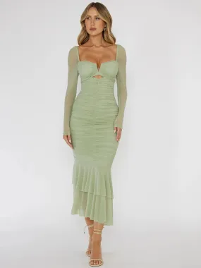 Picking Up The Money Midi Dress