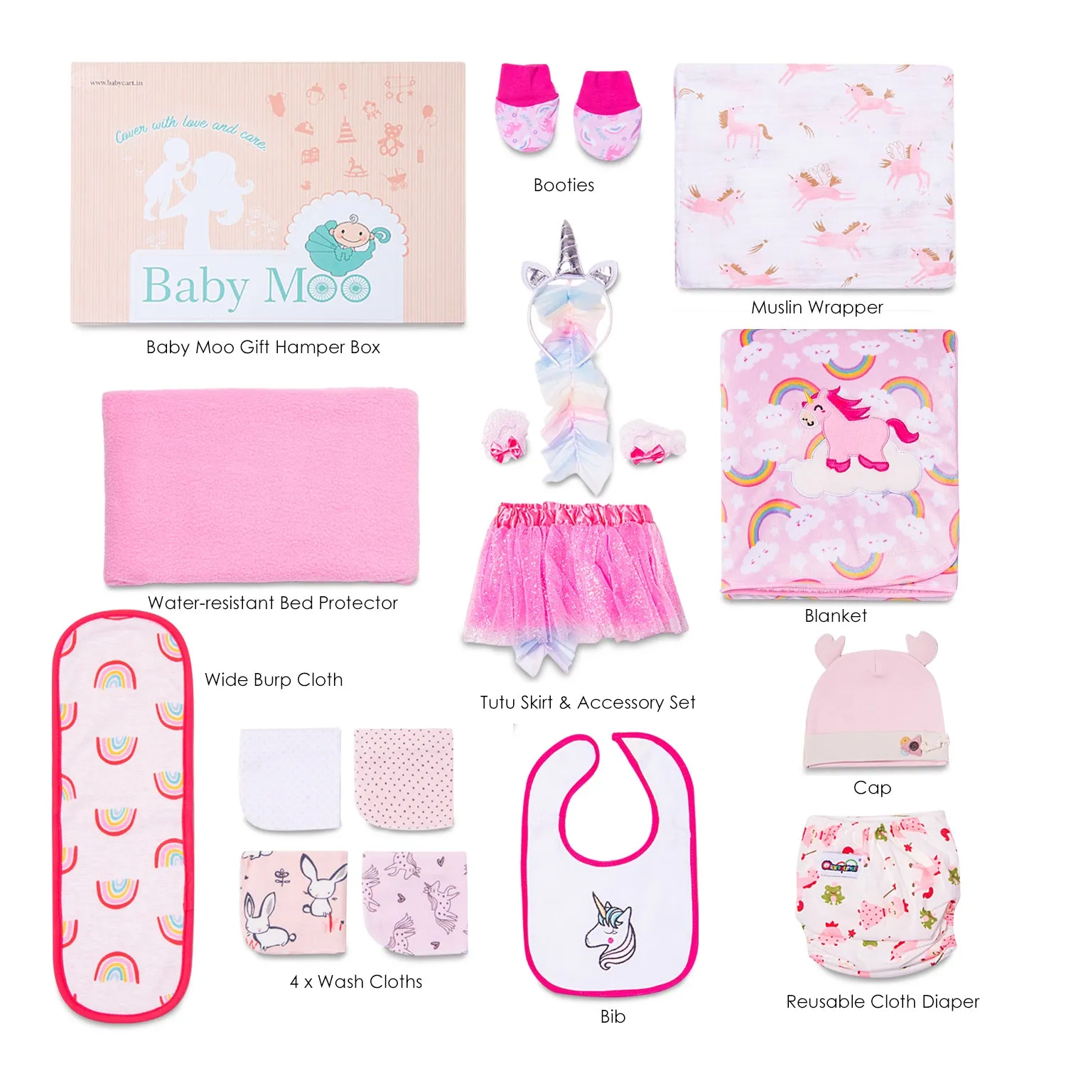 Premium Unicorn Gift Hamper for Your Princess 0-18 M