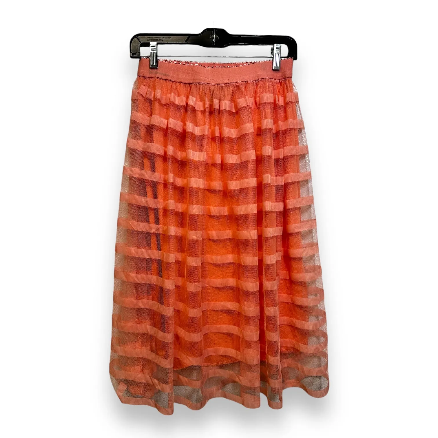 Skirt Midi By Clothes Mentor In Peach, Size: Sp