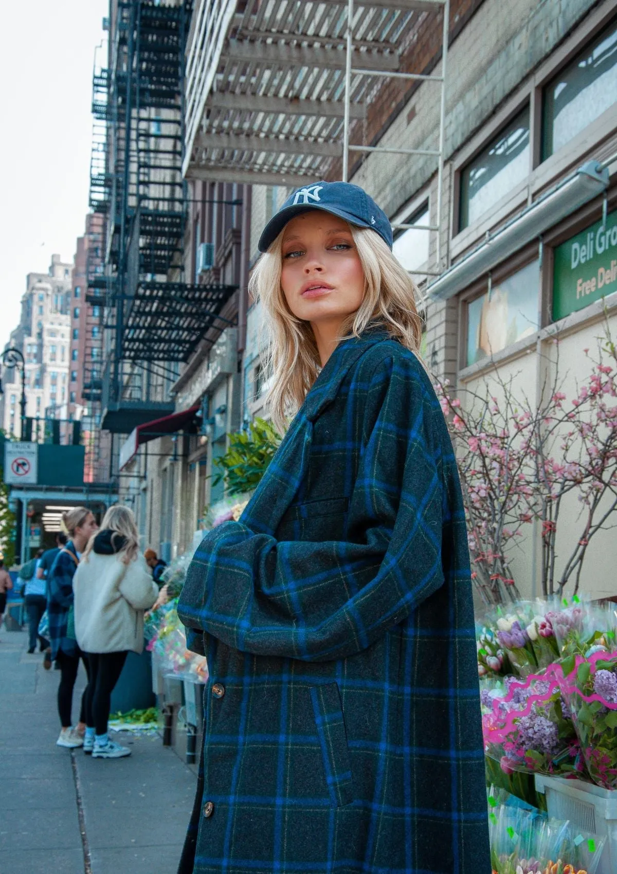 Stacey Coat - Blue Check