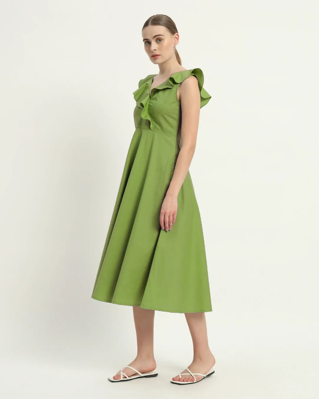 The Albany Fern Cotton Dress