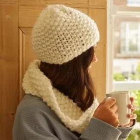 The Cozy Hat and Snood Knitting Kit