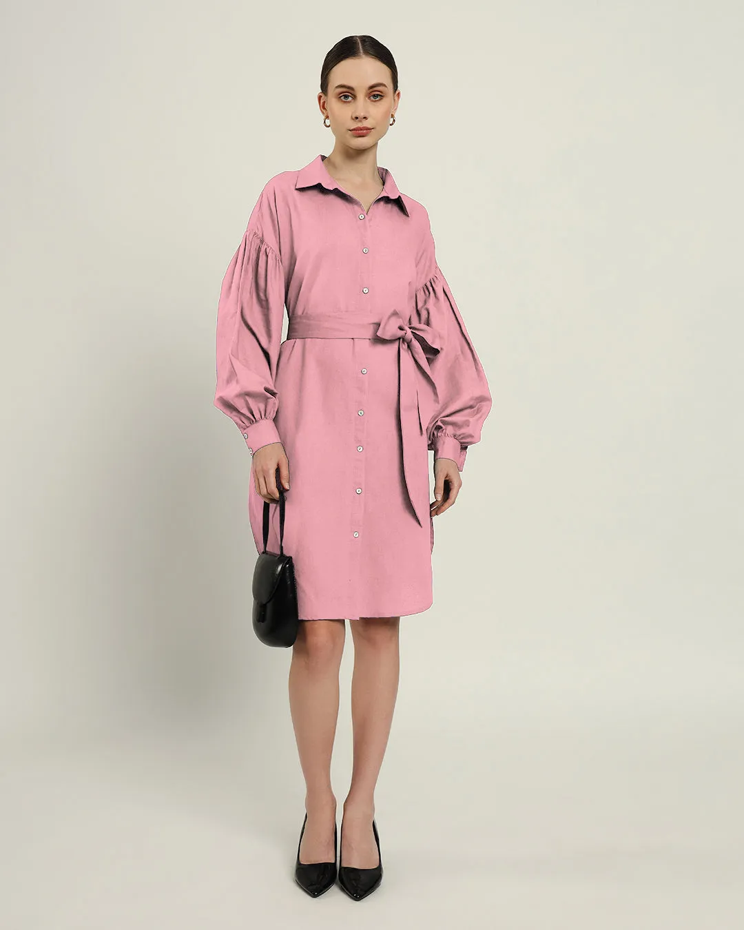 The Derby Fondant Pink Cotton Dress