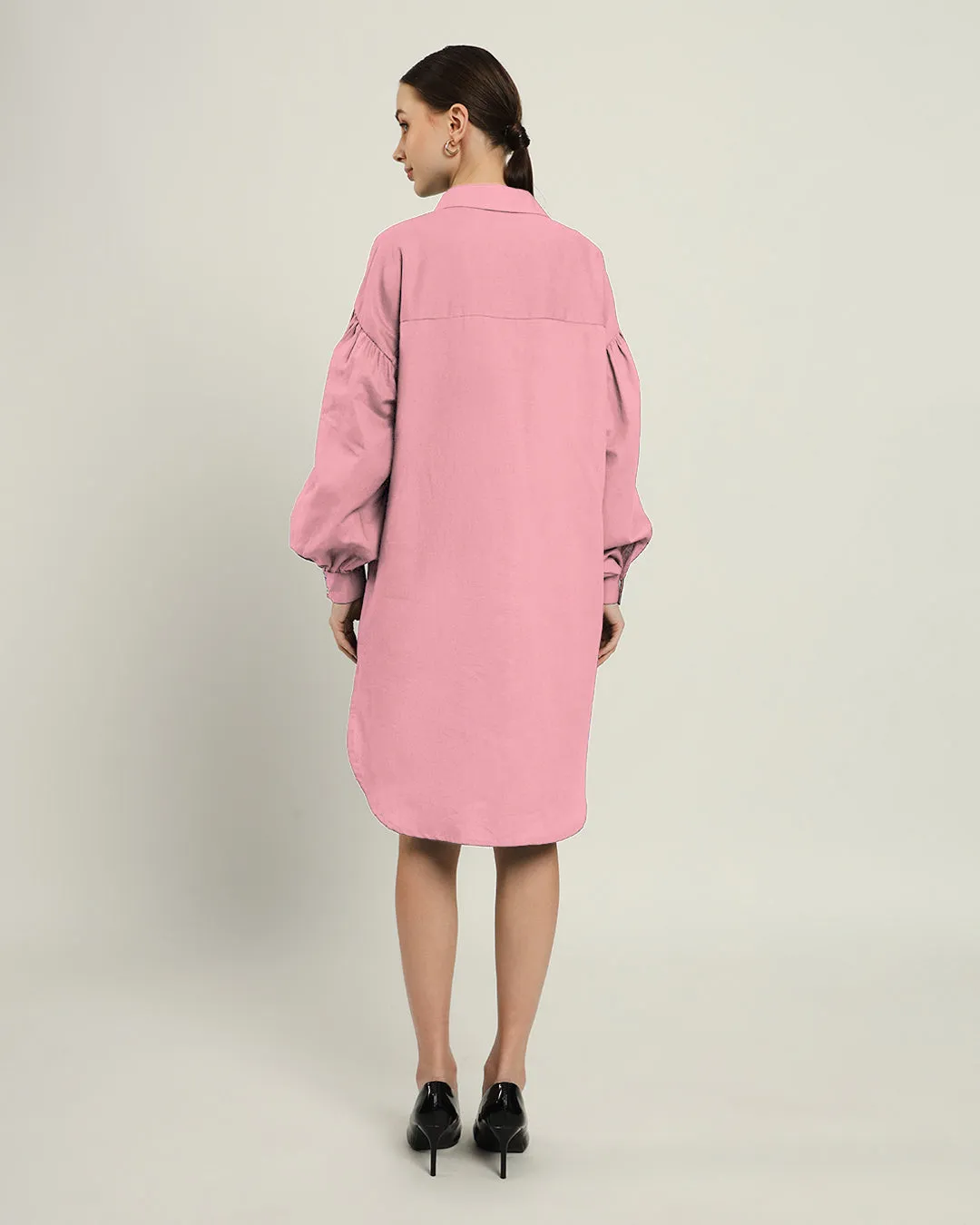 The Derby Fondant Pink Cotton Dress