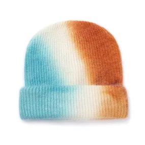 Xthree New  Women's Winter Hat Beanie tie-dyed Colorful Knitted Hat Skullies Warm Bonnet Cap