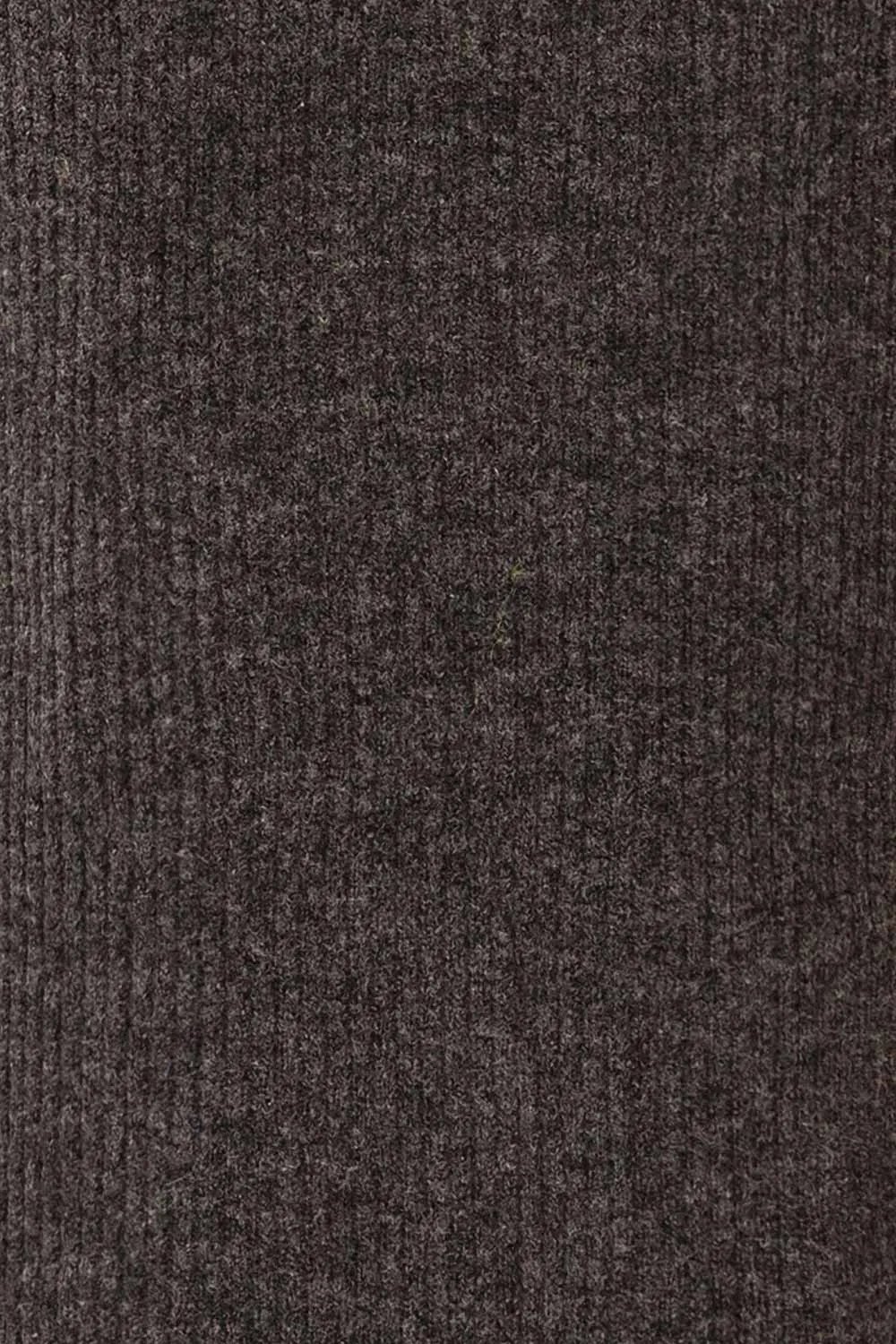 Yarrowford Grey | Long Ribbed Knit Skirt w/ Slit